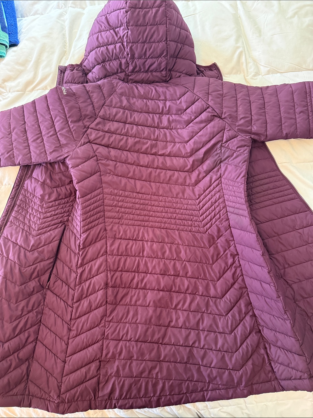 Columbia Women's Long Quilted Puffer Jacket In Plum — image 5 of 5